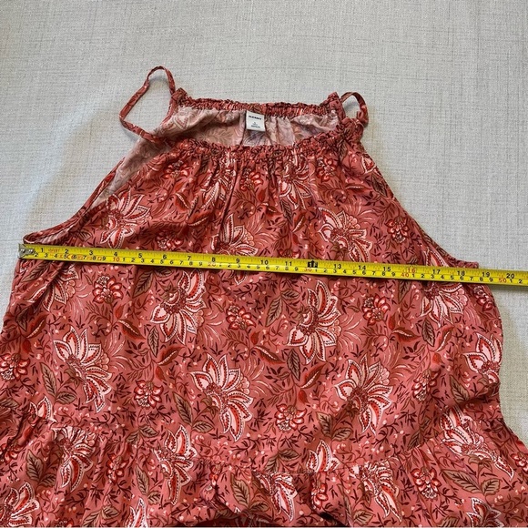 Old Navy Floral Sleeveless High-Neck Maxi Swing Dress Size L Tall - Picture 7 of 9